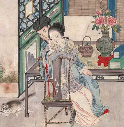 佚名 人物 镜心